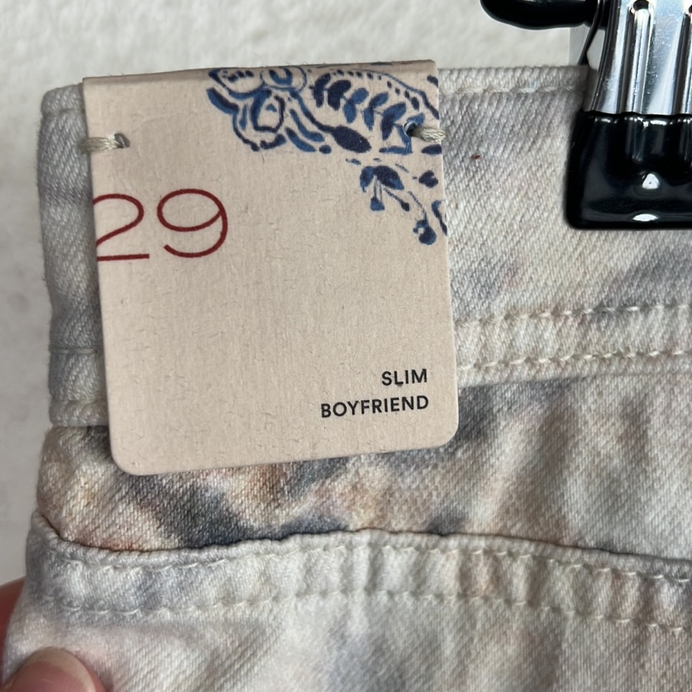Anthropologie NWT Pilcro slim boyfriend funky jeans - Picture 3 of 14